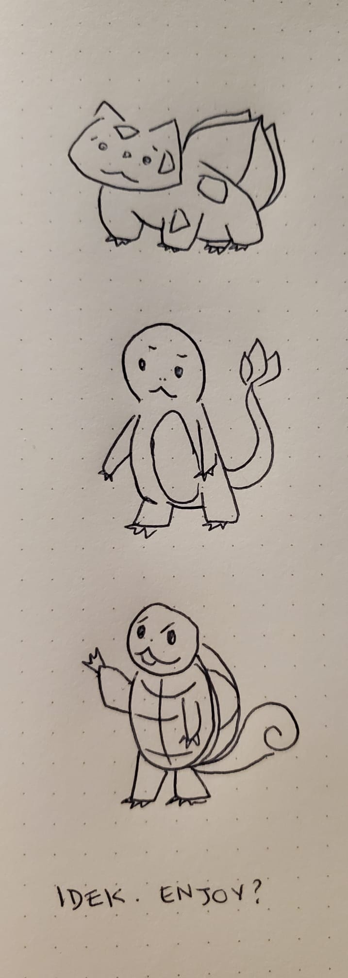 A doodle of Pokemon
